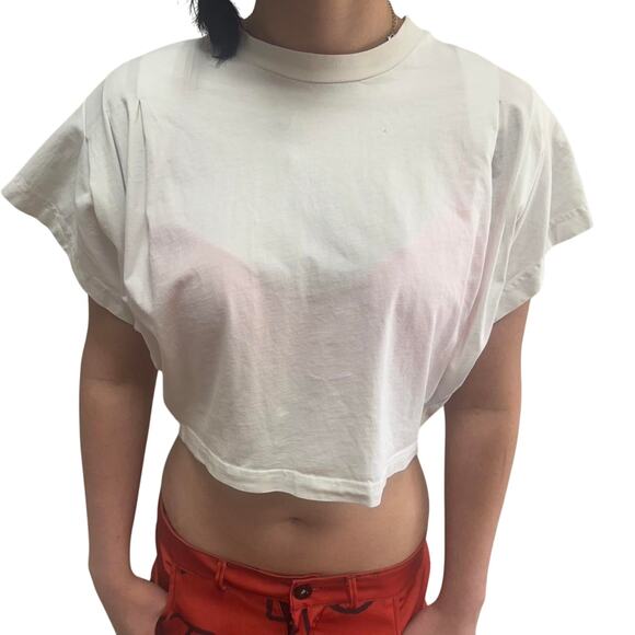 Isabel Marant XS Pleated Dolman Sleeve T-Shirt – Designer Minimalist Luxe Top - Picture 6 of 6